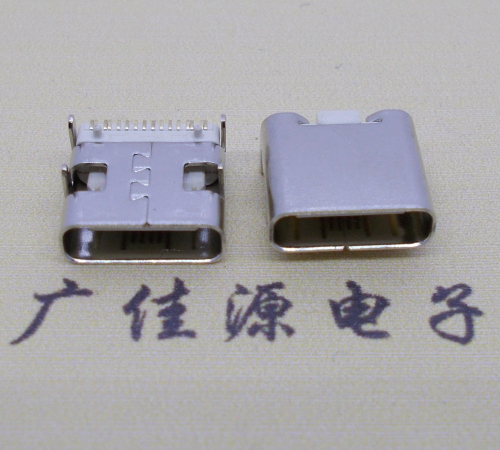 曲松板上贴片type-c16p母座连接器