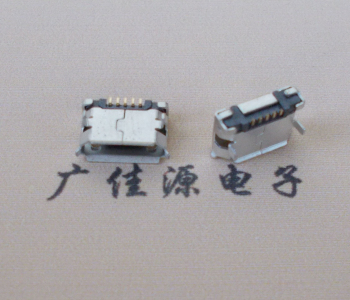芙蓉Micro USB卷口 B型(无柱）插板脚间距6.4普通端子
