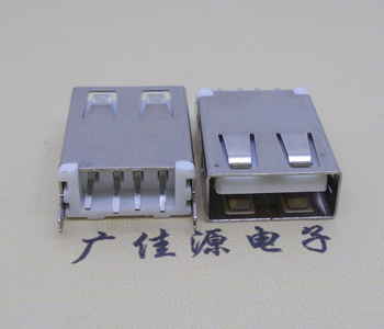 营山USB AF立式 直插 加长款17.5MM 大电流3A插座