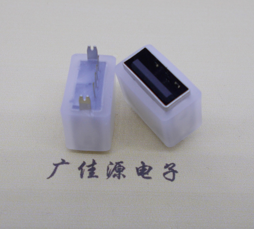 和平USB连接器接口 10.5MM防水立插母座 鱼叉脚