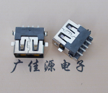 威信 USB母座 贴片沉板3.5/4.9 直口/卷口铜壳/铁壳
