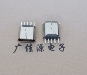 银州Micro USB接口 母座B型5p引脚焊线无后背