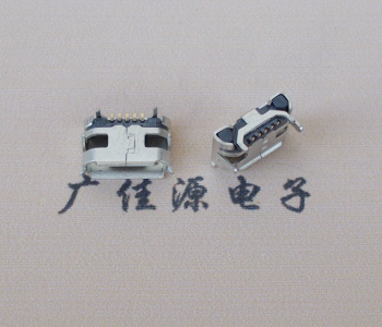 广河Micro USB接口 usb母座 定义牛角7.2x4.8mm规格尺寸