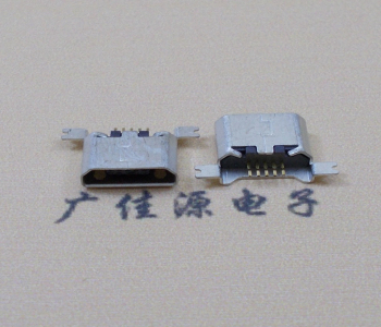 石鼓MK USB B Type 沉板0.9母座后两脚SMT口不卷边