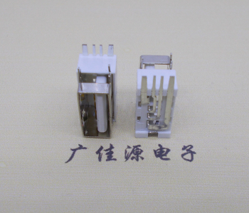龙口USB侧立式短体10.0尺寸 侧插加宽脚5A大电流插座