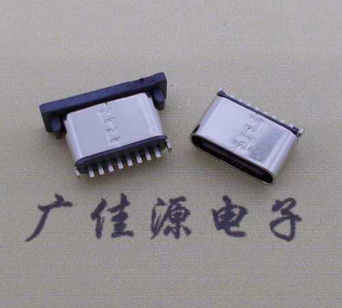 瑞金连接器TYPE-C8P母座直立式插座H=5.0mm