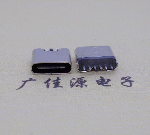 龙江镇立式插板Type-C6p母座接口H=6.9mm