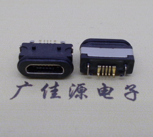 漳浦  micro 5p防水数据接口 两脚插板防水母座