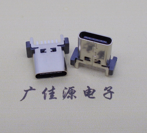 龙江镇立式插板type-c6p母座长H=8.8mm