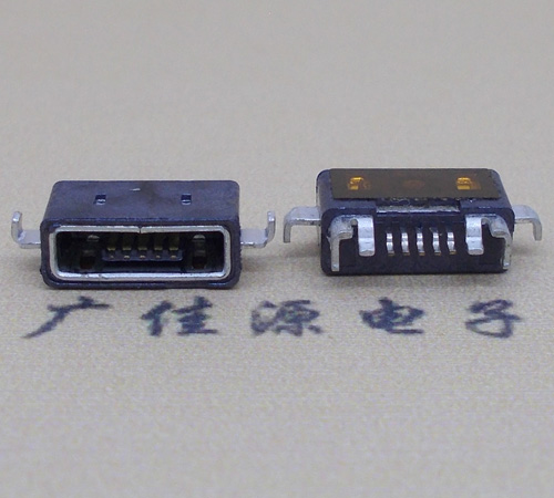营山MICRO USB防水AB型口母头3D图纸封装