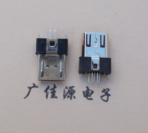 武平MICRO USB2.0插头.带卡勾-无卡勾夹板公头