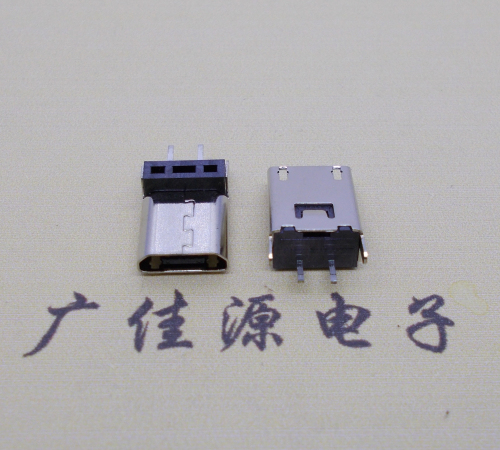 广汉micro 2p直插母座无卷边180度铆合式H=9.3、10.0、10.5、11.5mm