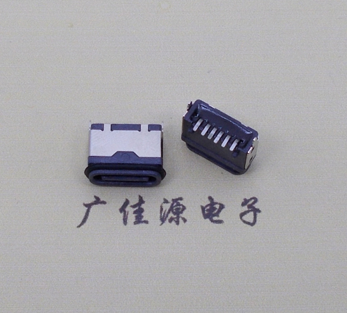 湘乡type c6p防水母座立式贴板SMT贴片